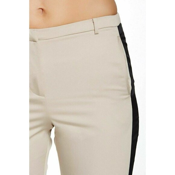 Harlowe & Graham Womens Beige Slim Side Pant S L - Picture 4 of 11